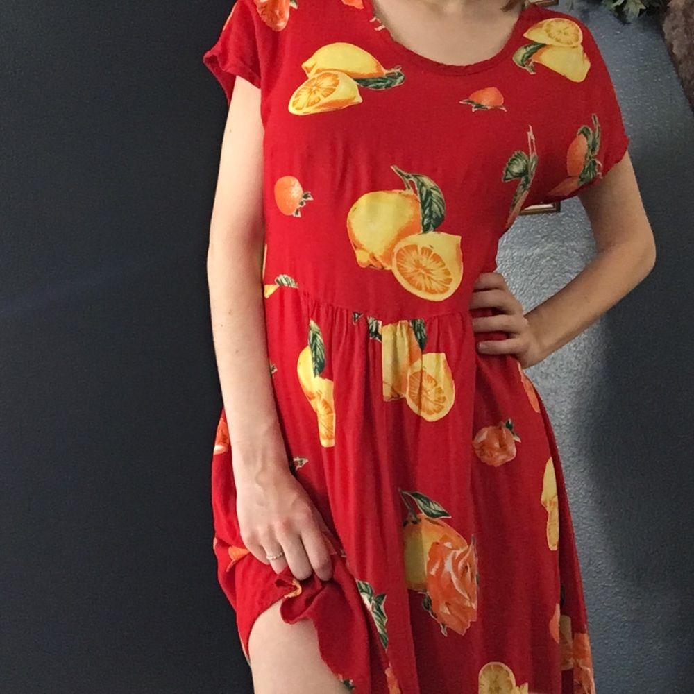 Vintage Dressing Clio Fruit Dress! Gem